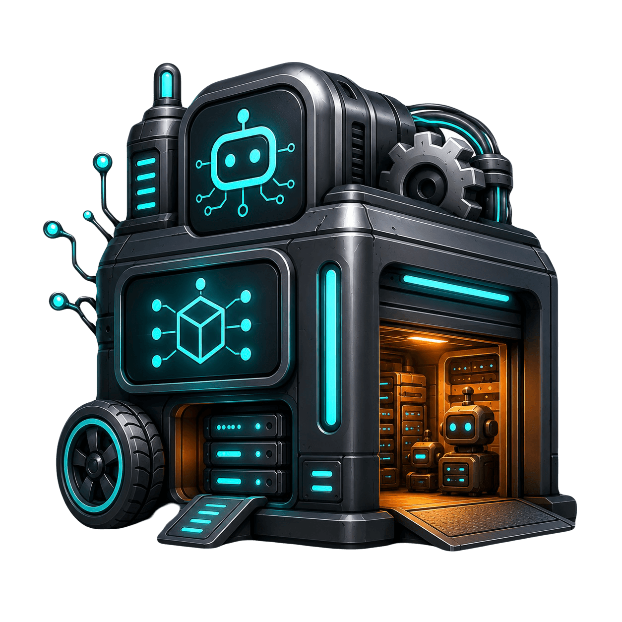 AI Garage — control panel for localhost services